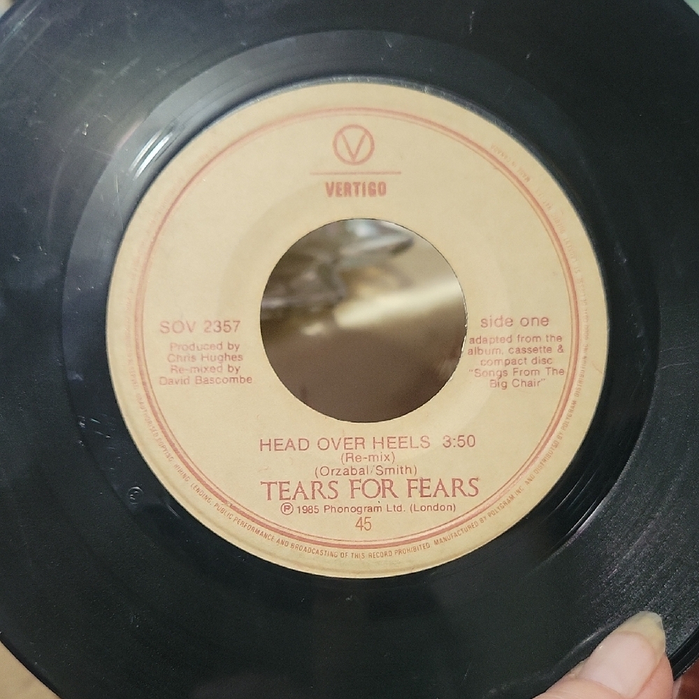 Tears for Fears 45 rpm Vinyl Record